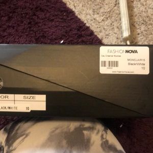 Fashion Nova booties.